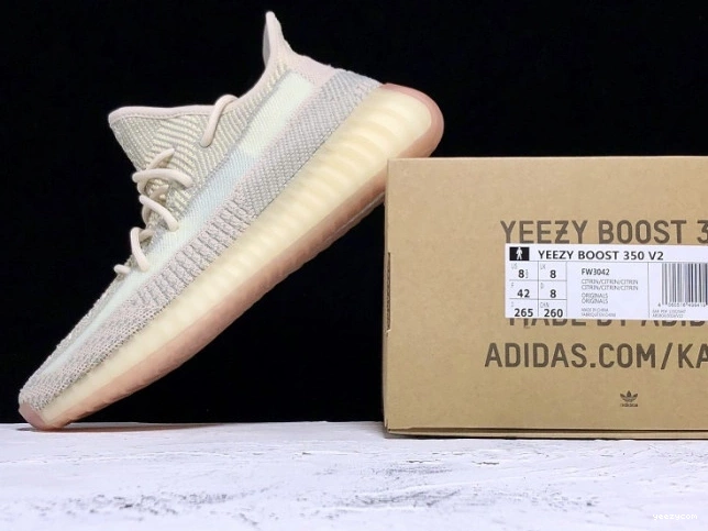 Boost V2 350 Adidas Yeezy FW3042 Citrin 0812